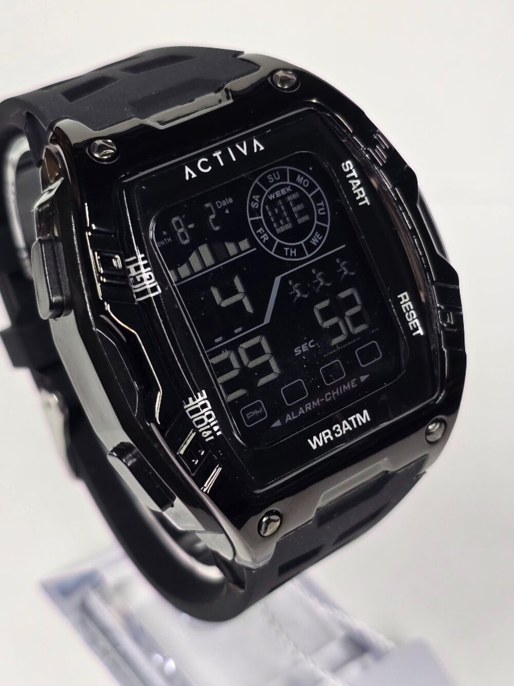 Activa Zalix X Invicta Digital Men's Watch - 46mm. Black (ACW8130-004)